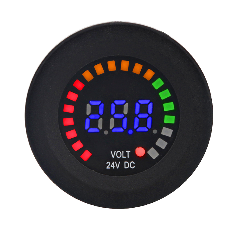 Battery Load Tester - 24V 12V DC Voltmeter Color LED