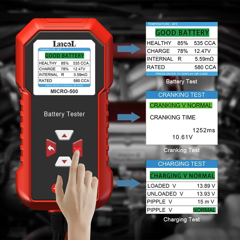 Lancol Micro 500 12V Car Batte - огляд і ціна Battery Load Tester