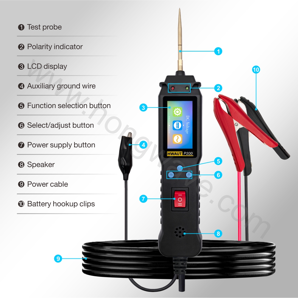HWAUT P200 Smart Car Circuit T - огляд і ціна Battery Load Tester